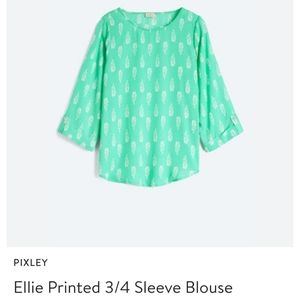 Stitch Fix: Pixley Ellie Printed 3/4 Sleeve Blouse